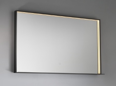 spogulis ar apgaismojumu Fenice Black, 1200 mm, h=800 mm, black